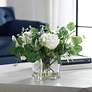 1_Uttermost Rosewood 13" High Faux Flower Garden Bouquet