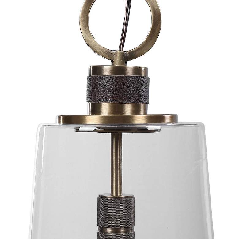 Image 5 Uttermost Rosston Antique Brass Mini Pendant Light more views