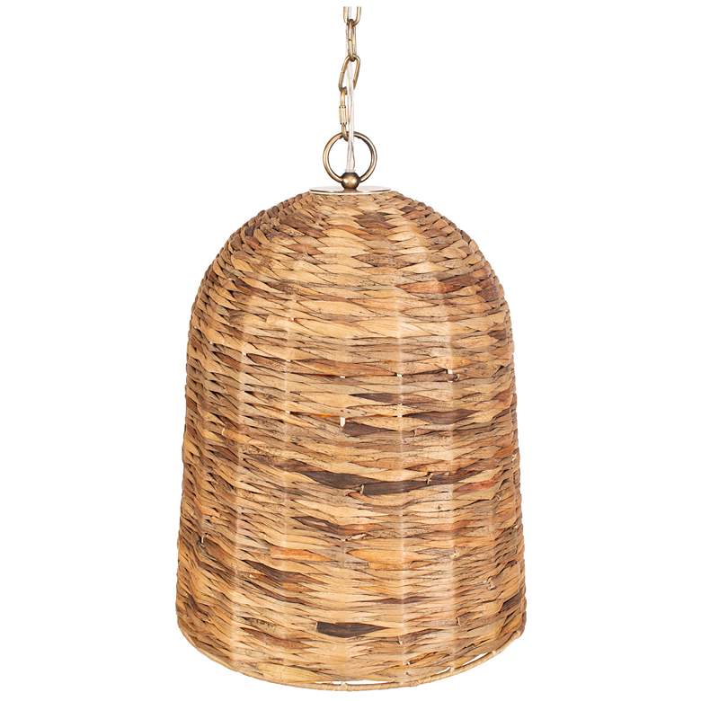 Image 2 Uttermost Rotorua 13.75" Wide 1 Lt Natural Sea Grass Pendant