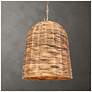 1_Uttermost Rotorua 13.75" Wide 1 Lt Natural Sea Grass Pendant