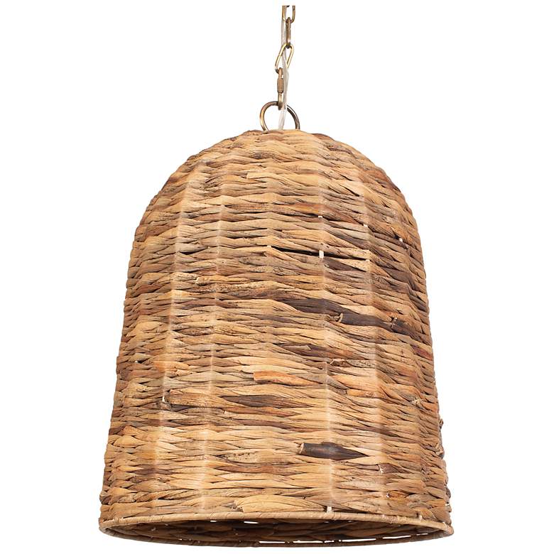 Image 3 Uttermost Rotorua 13.75" Wide 1 Lt Natural Sea Grass Pendant more views