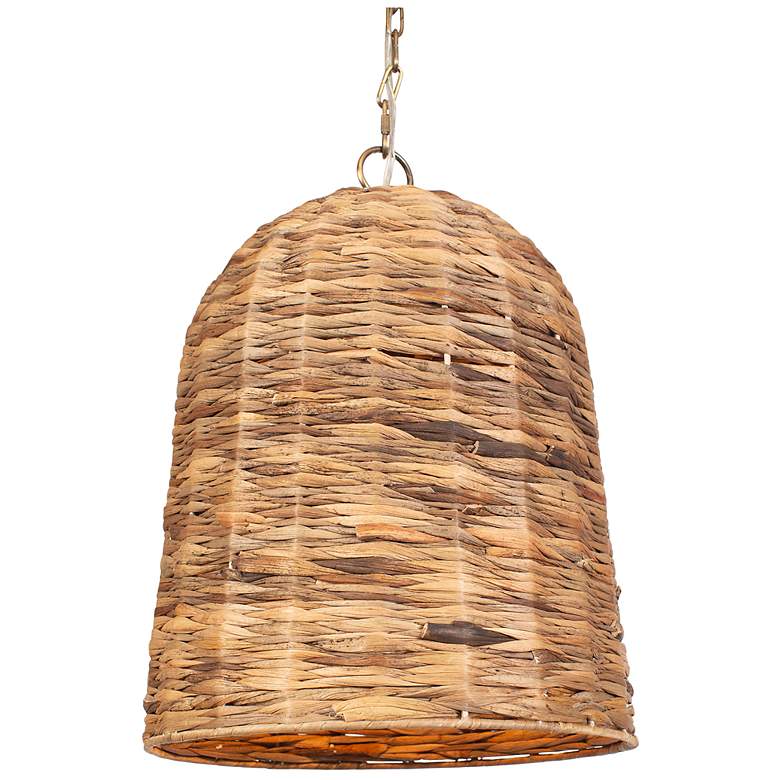 Image 4 Uttermost Rotorua 13.75" Wide 1 Lt Natural Sea Grass Pendant more views