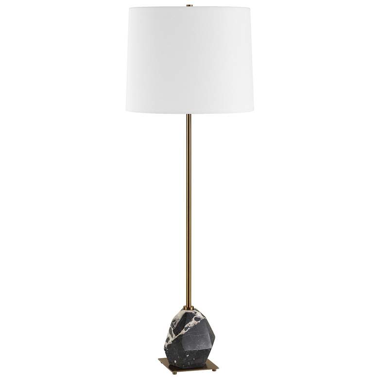 Image 3 Uttermost Rowland 37" Black Marble Base Buffet Lamp more views