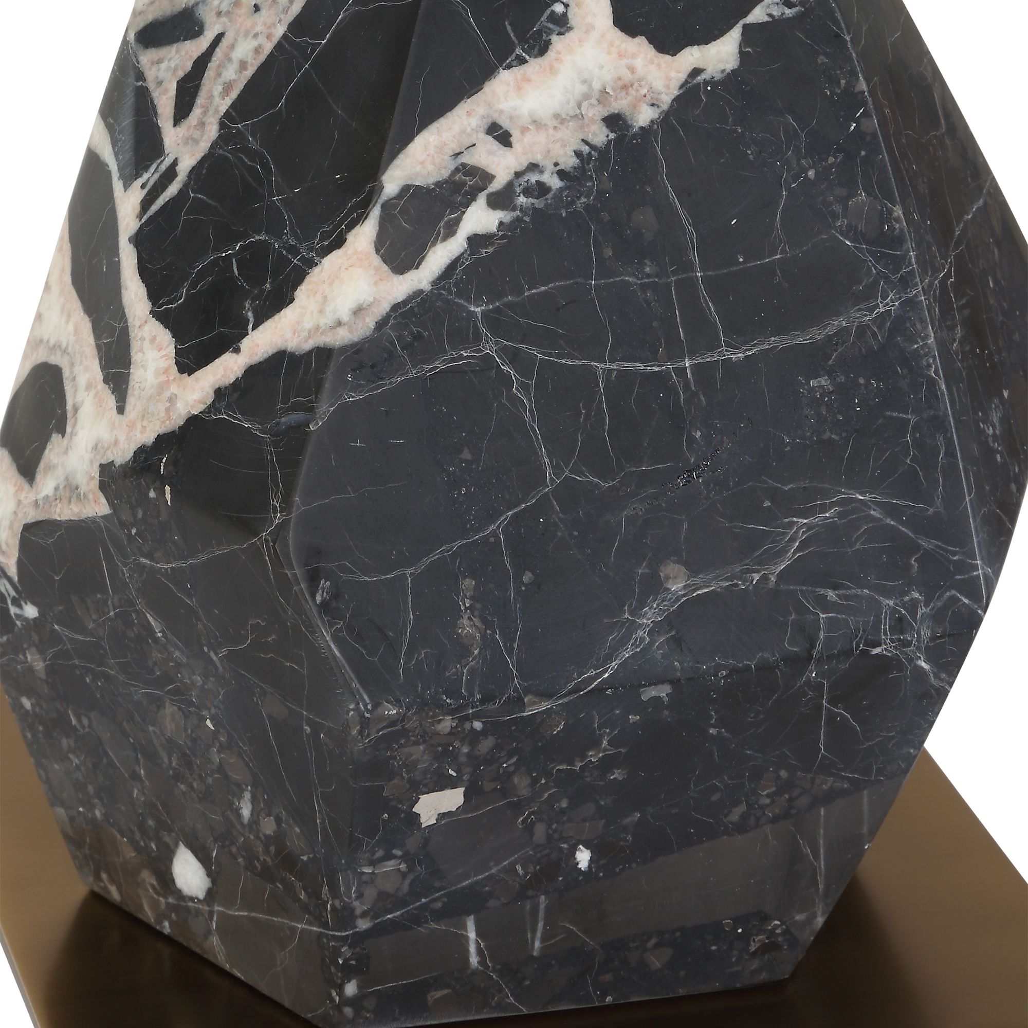 Uttermost Rowland 37" Black Marble Base Buffet Lamp