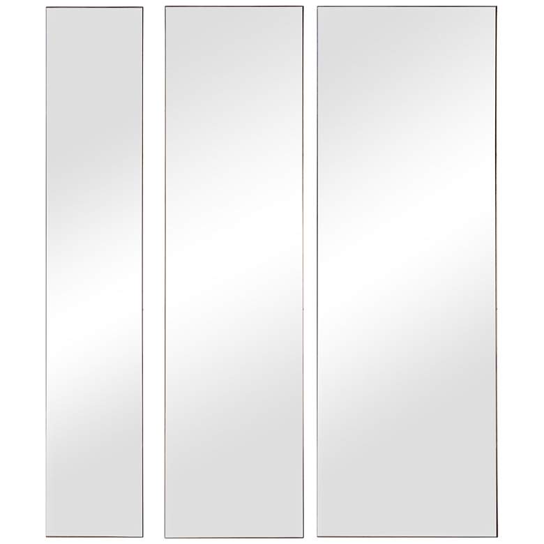 Uttermost Rowling Gold Leaf Metal Wall Mirrors Set of 3