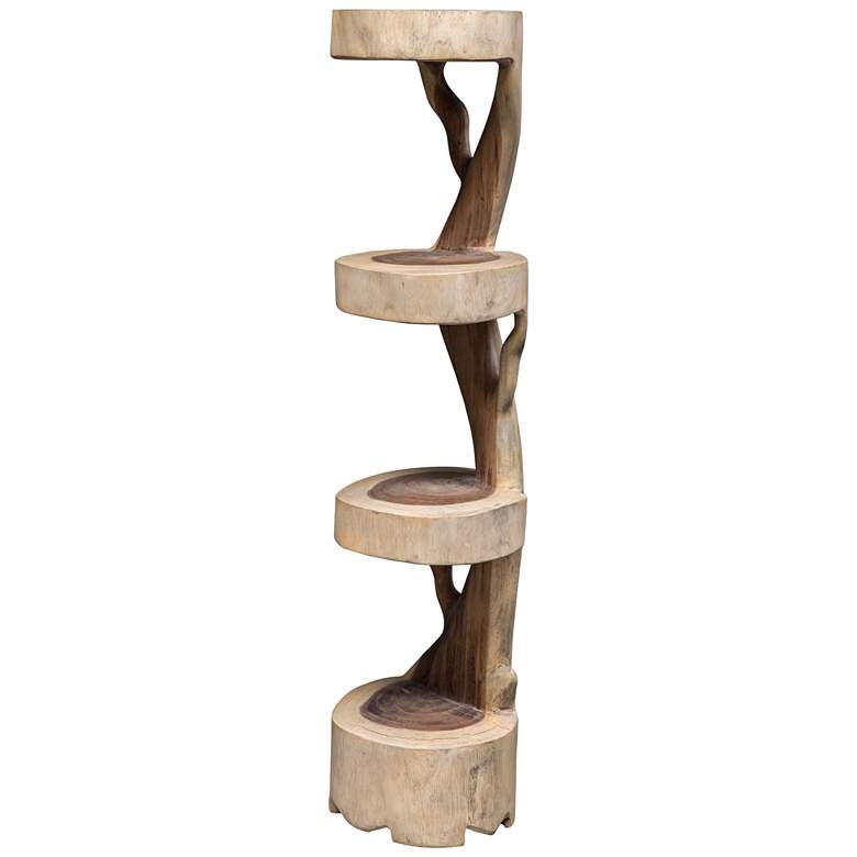 Image 1 Uttermost Rubia 16" Wide 4-Shelf Wood Plant Stand