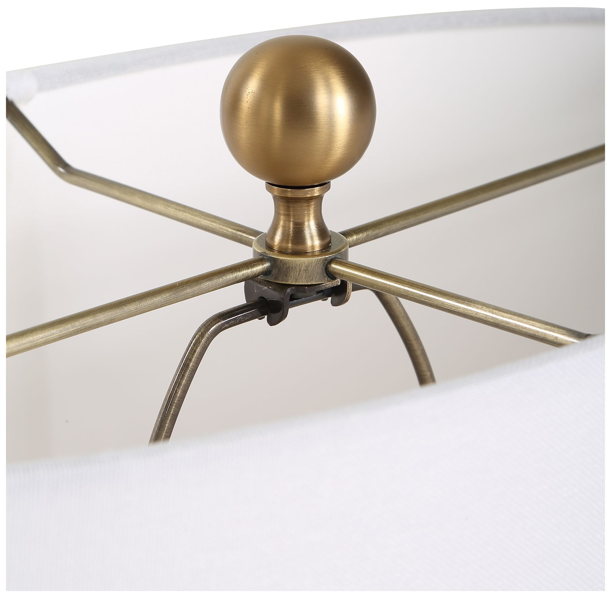 Image 6 Uttermost Ruffle Up 23" Earthy Blue Ceramic Table Lamp more views