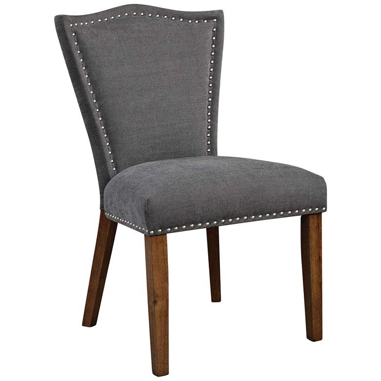 Image 1 Uttermost Ruhls Gray Blended Fabric Accent Chair
