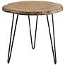 Uttermost Runay 22" Wide Wood and Metal Side Table