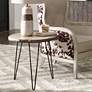 Uttermost Runay 22" Wide Wood and Metal Side Table
