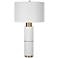 Uttermost Ruse 30" Textured White-Washed Wood Metal Table Lamp