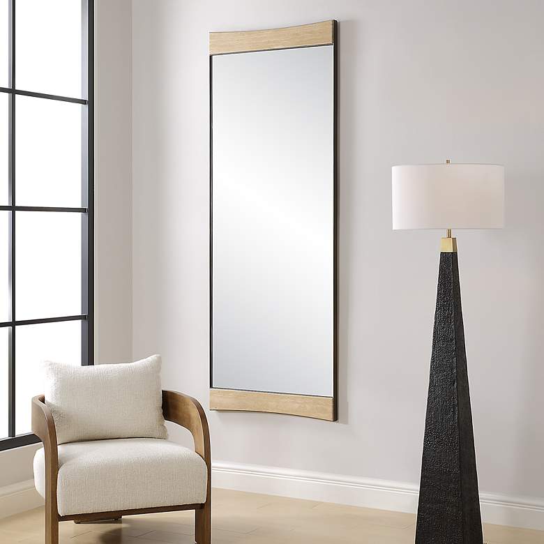 Image 3 Uttermost Russo Golden Bronze 30 x 81 1/4" Mirror more views