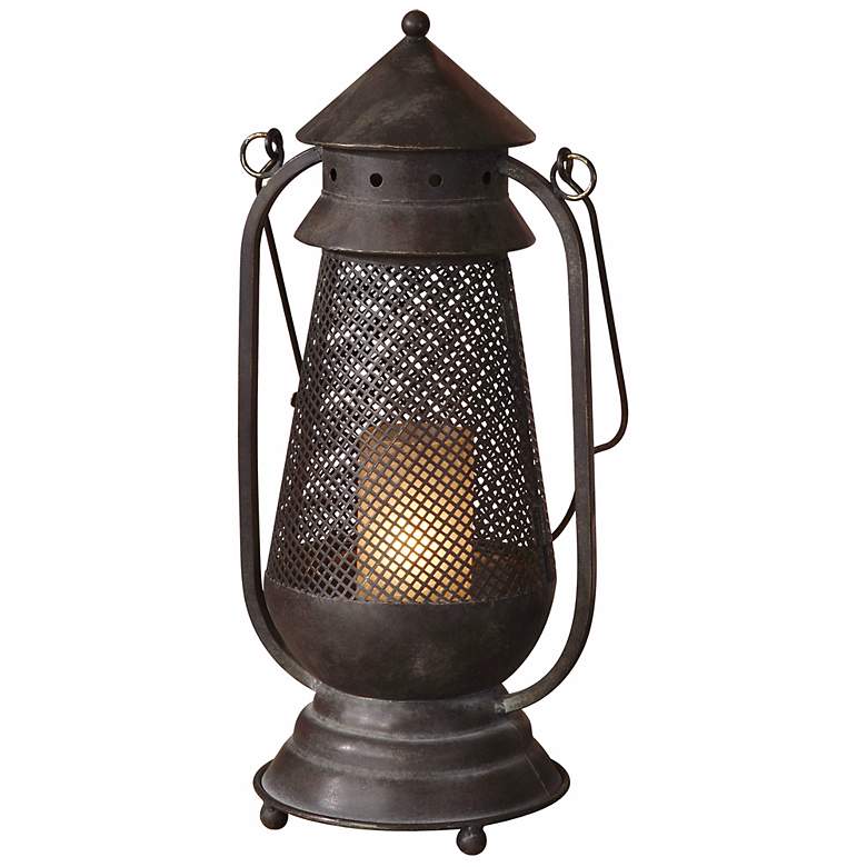 Image 1 Uttermost Rustic Lantern Accent Lamp