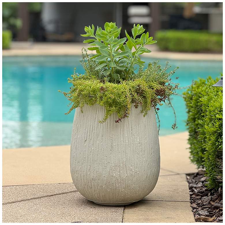 Image 3 Uttermost Rustic Ridge 16 3/8" High Indoor-Outdoor Planter more views