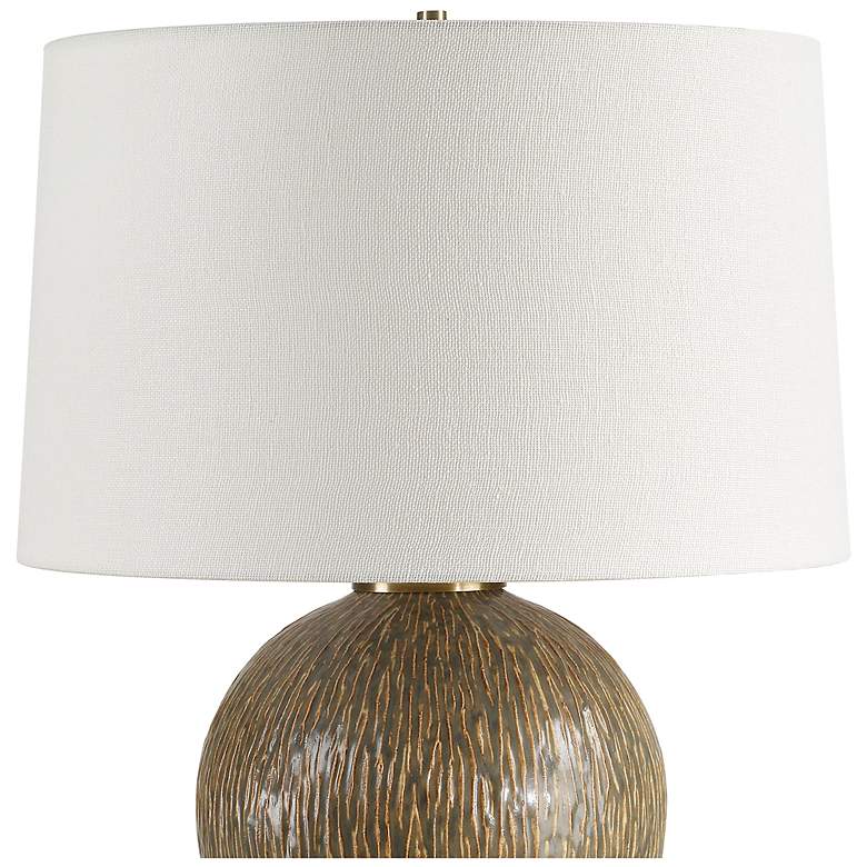Image 5 Uttermost Rya 23 3/4" Rich Brown Ceramic Table Lamp more views