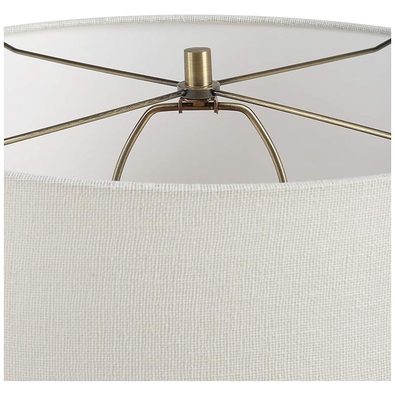 Image 6 Uttermost Rya 23 3/4" Rich Brown Ceramic Table Lamp more views