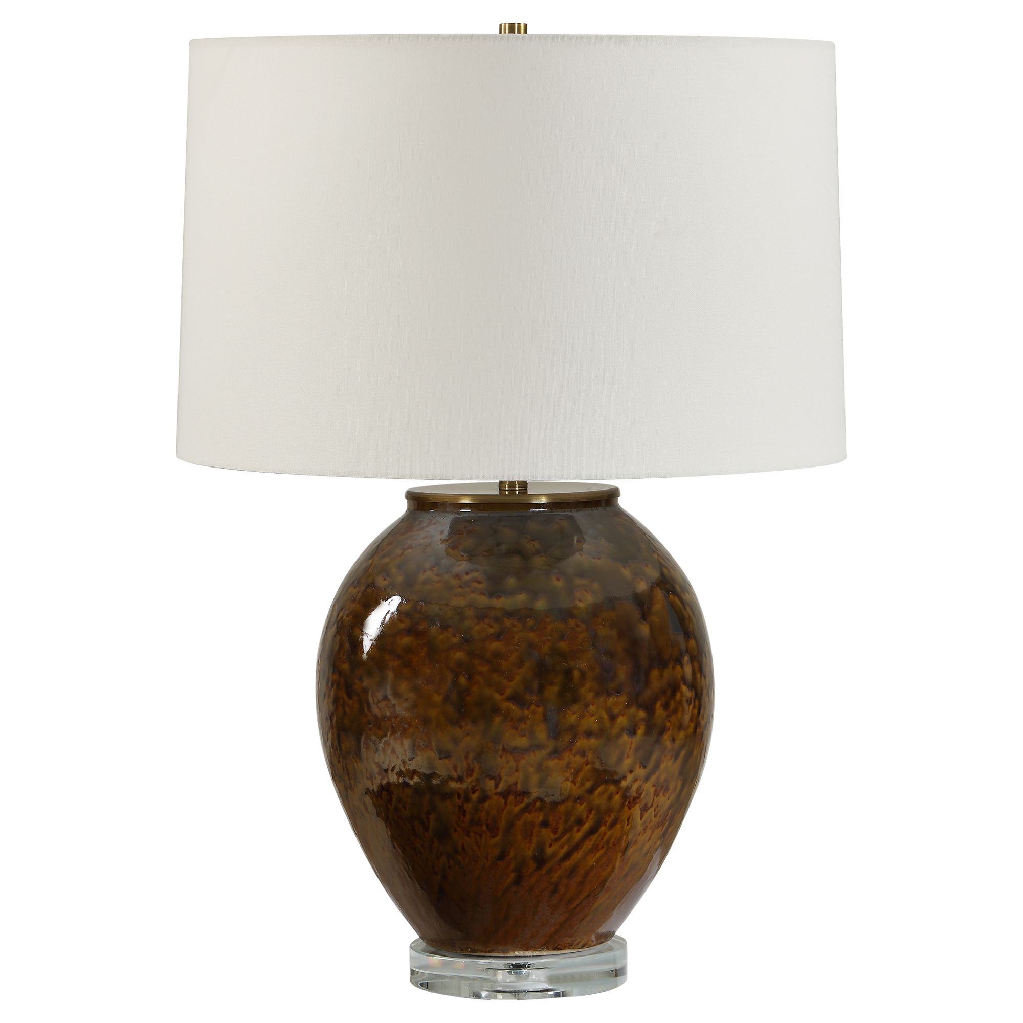 Image 4 Uttermost Rye 25 3/4" Rust Ceramic Table Lamp more views