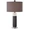 Uttermost Ryne Plated Oxidized Bronze Iron Column Table Lamp