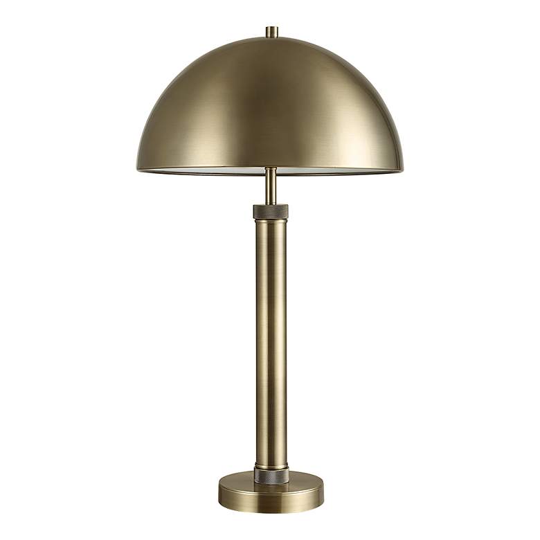 Image 2 Uttermost Saba 26 1/2" High Antique Brass Dome Table Lamp