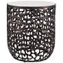 4_Uttermost Sabena 20" H x 18" W Bronze Metal Indoor-Outdoor Side Table more views
