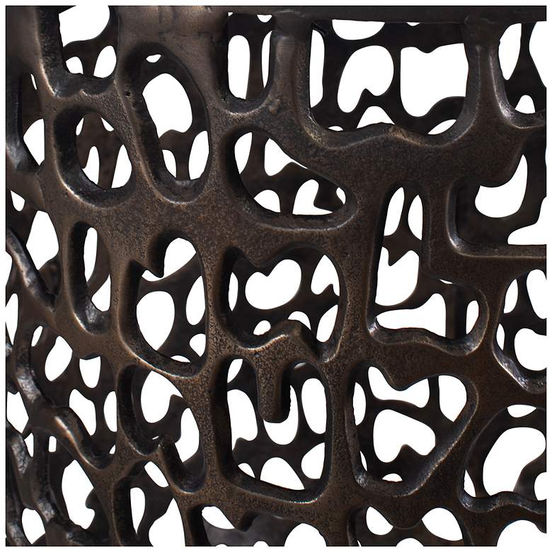 Image 5 Uttermost Sabena 20" H x 18" W Bronze Metal Indoor-Outdoor Side Table more views