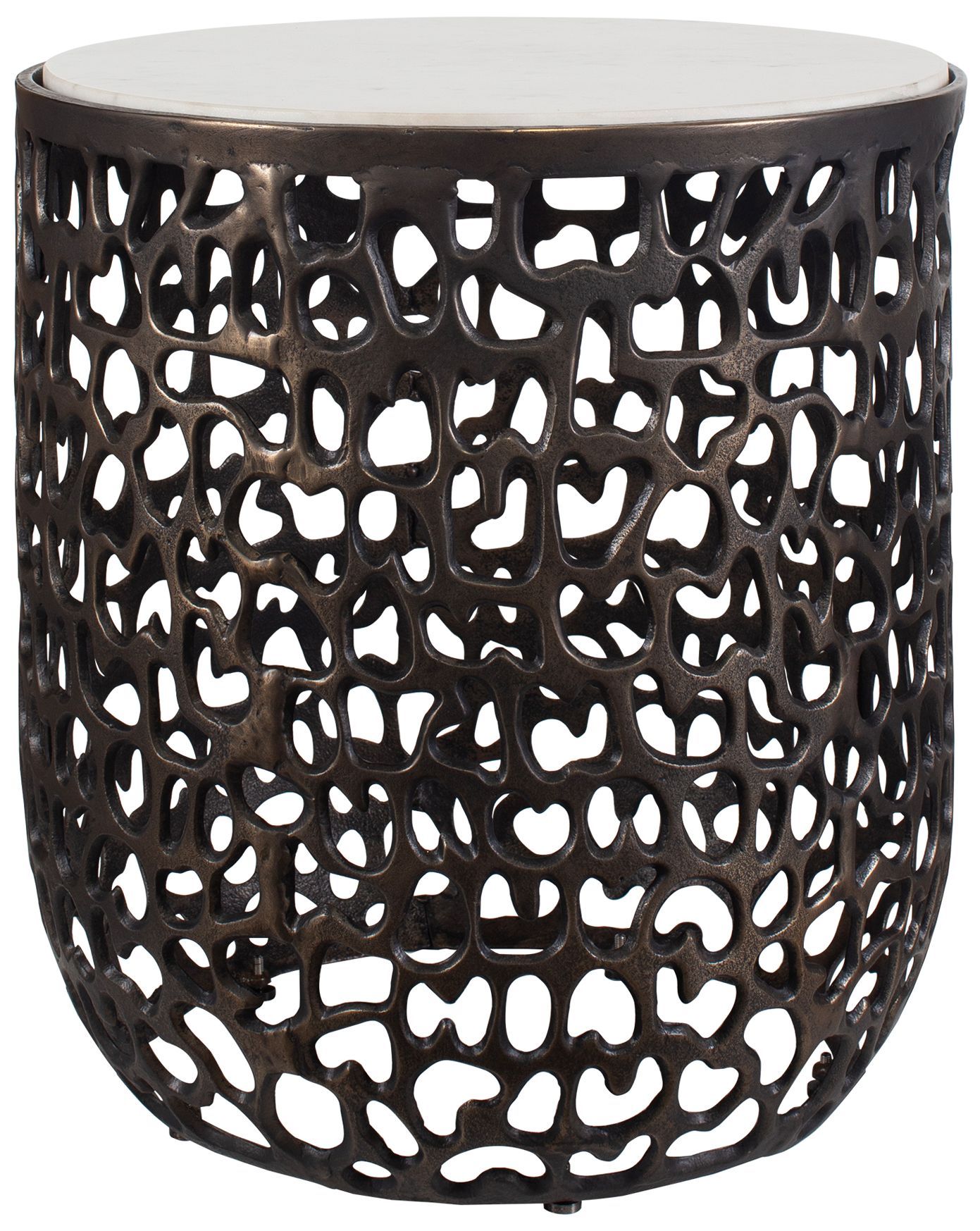 Image 2 Uttermost Sabena 20" H x 18" W Bronze Metal Indoor-Outdoor Side T