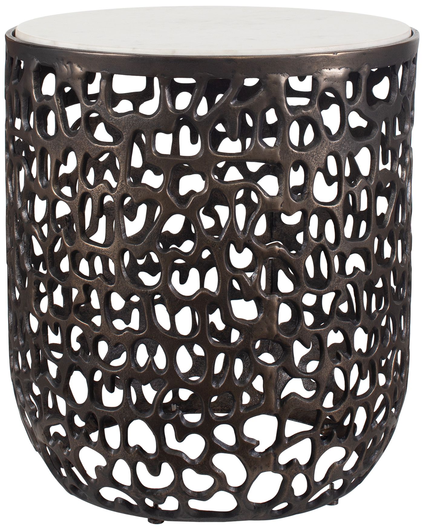 Image 4 Uttermost Sabena 20" H x 18" W Bronze Metal Indoor-Outdoor Side T more views