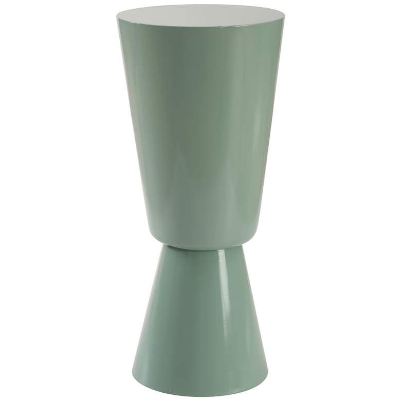 Image 2 Uttermost Sabetha 22" High Gloss Blue Accent Table