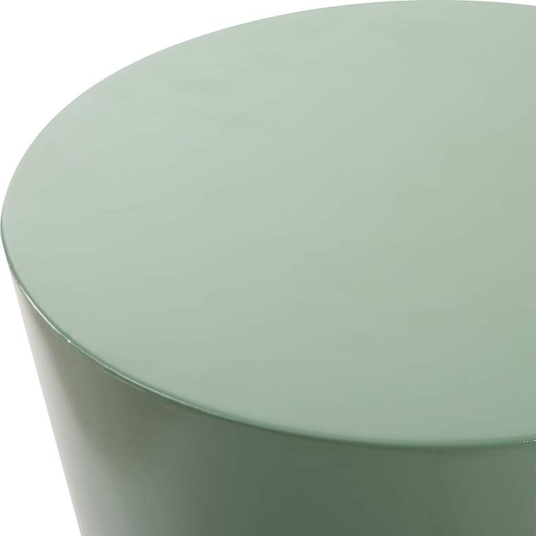 Image 3 Uttermost Sabetha 22" High Gloss Blue Accent Table more views