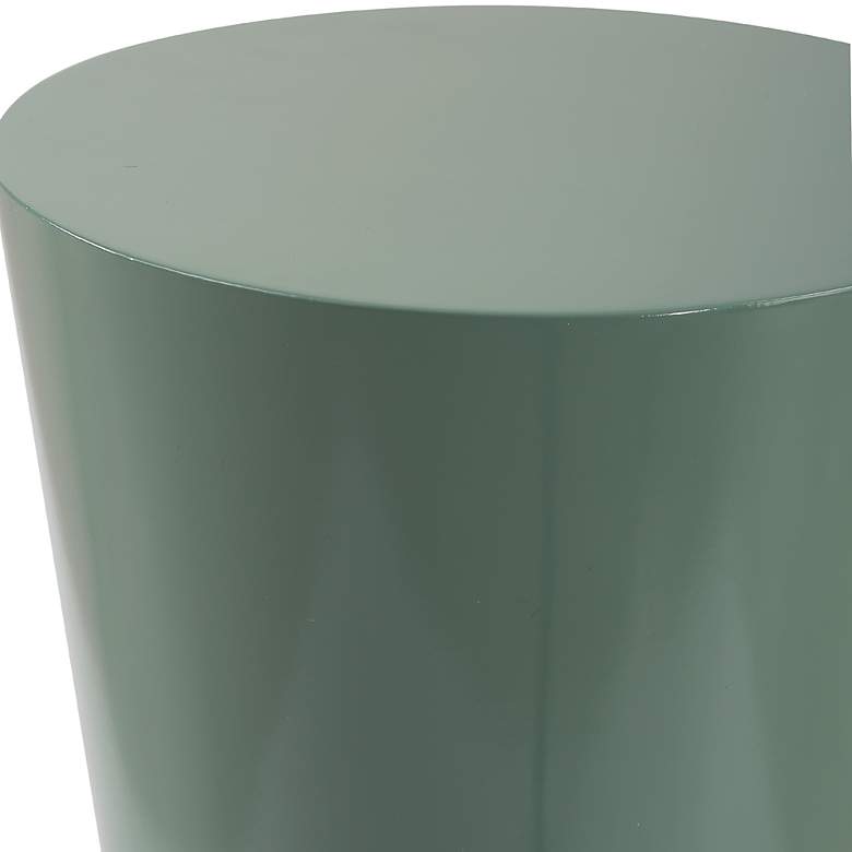 Image 4 Uttermost Sabetha 22" High Gloss Blue Accent Table more views