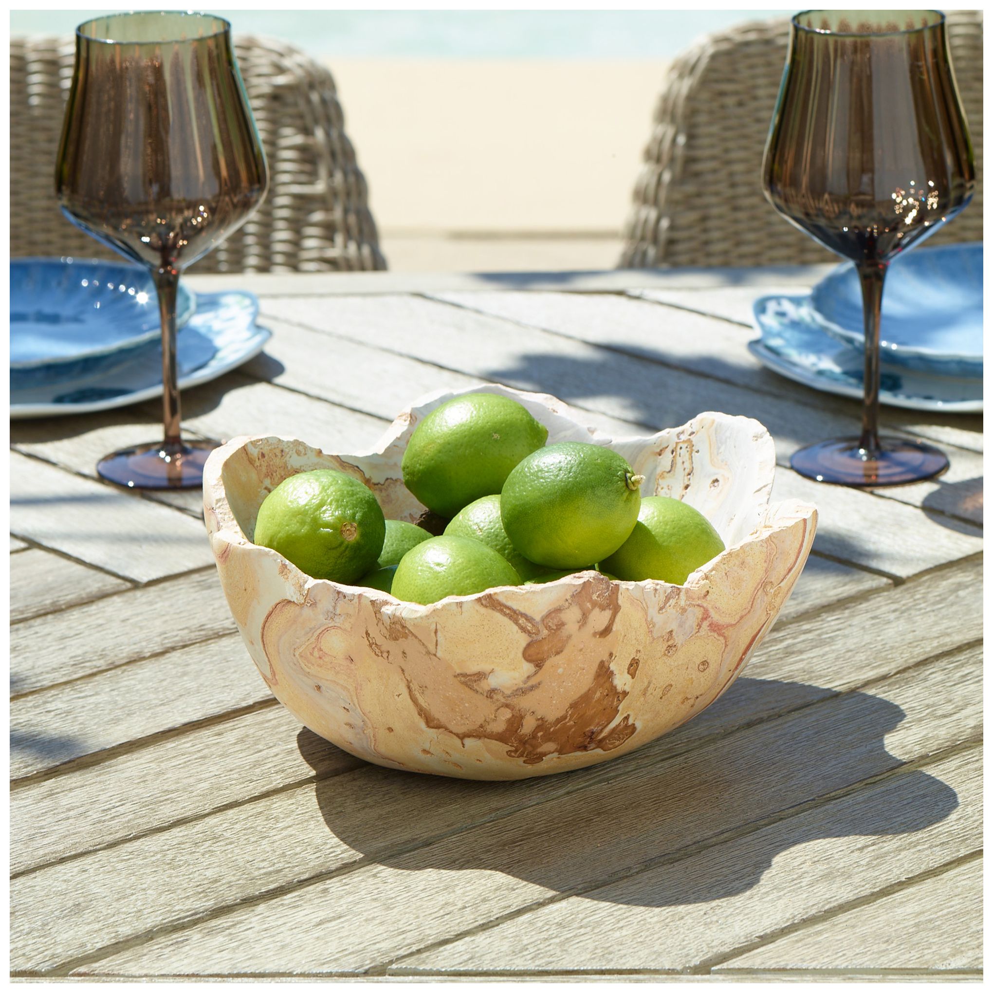 Image 4 Uttermost Sahara Bloom 10" Wide Bobox Stone Indoor-Outdoor Bowl more views