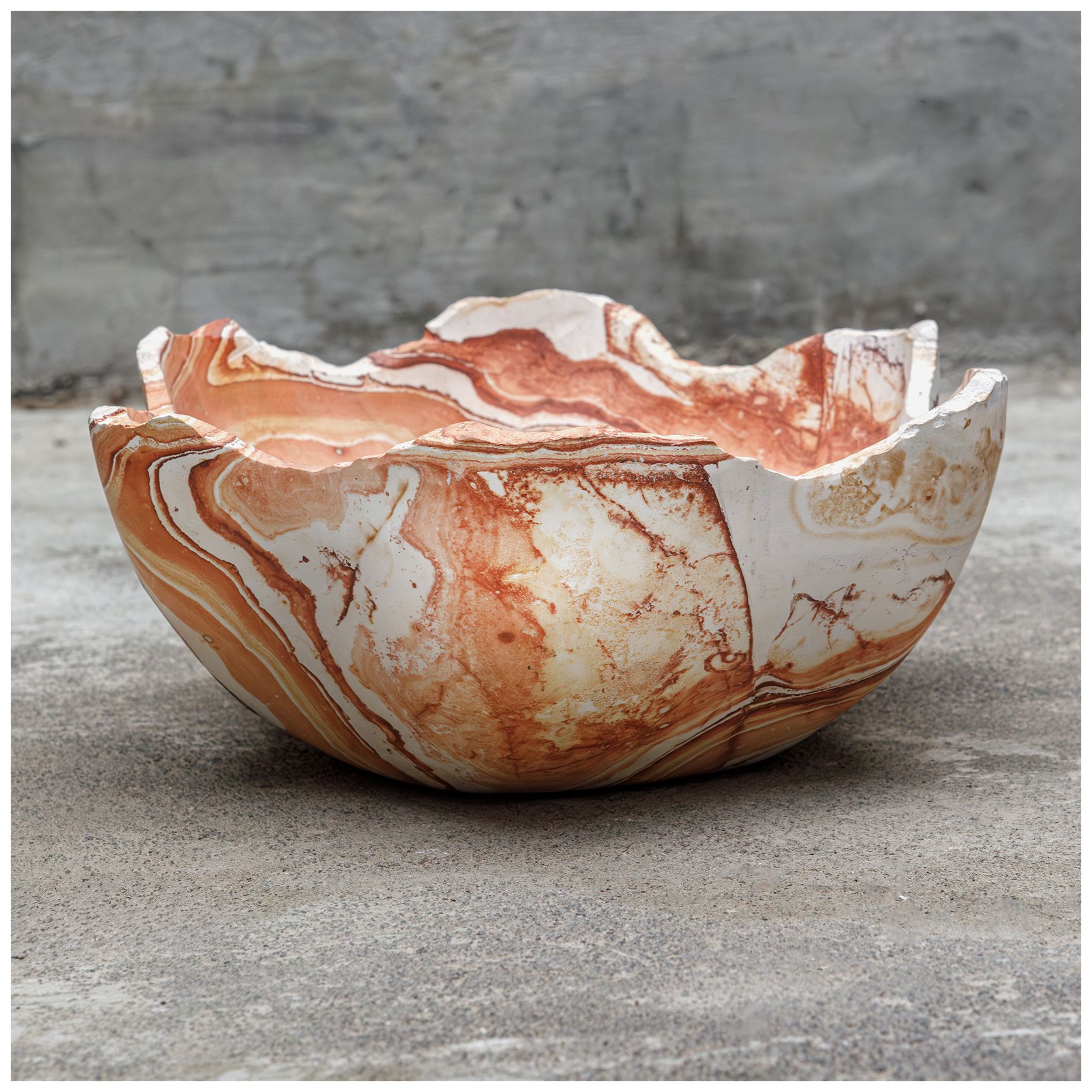 Image 5 Uttermost Sahara Bloom 10" Wide Bobox Stone Indoor-Outdoor Bowl more views