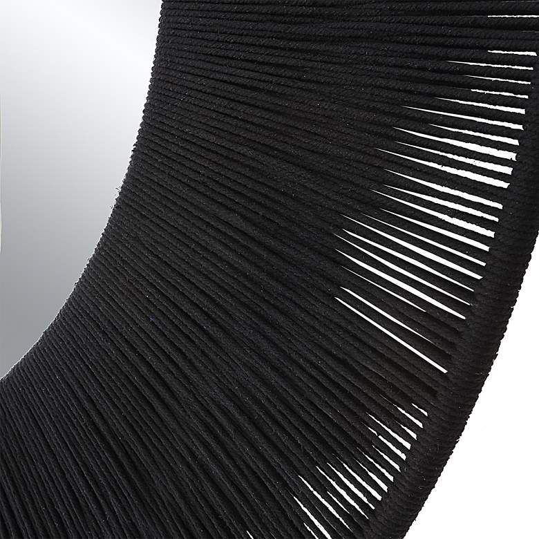 Image 6 Uttermost Sailor's Knot Black 51 1/4" Round Wall Mirror more views