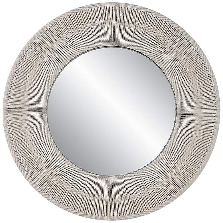 Image 2 Uttermost Sailor&#39;s Knot Small White 33 inch Round Mirror