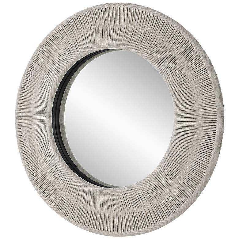 Image 5 Uttermost Sailor&#39;s Knot Small White 33 inch Round Mirror more views