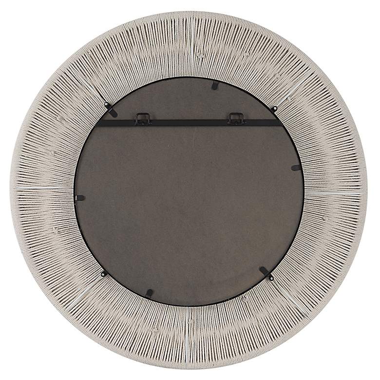 Image 6 Uttermost Sailor's Knot White Rope 33" Round Wall Mirror more views