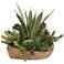 Uttermost Salar Succulents 22" Wide Faux Plant in Bowl
