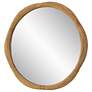 3_Uttermost Salina 39.75" Bamboo Round Wall Mirror more views
