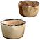 Uttermost Saman Natural Suar Wood Decorative Bowls Set of 2