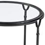 Uttermost Samson 24 1/2" Wide Black Metal Round Side Table
