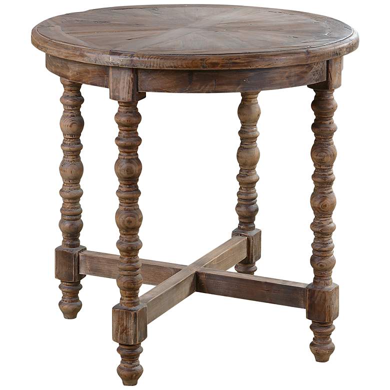 Image 3 Uttermost Samuelle 26" Wide Reclaimed Wood End Table