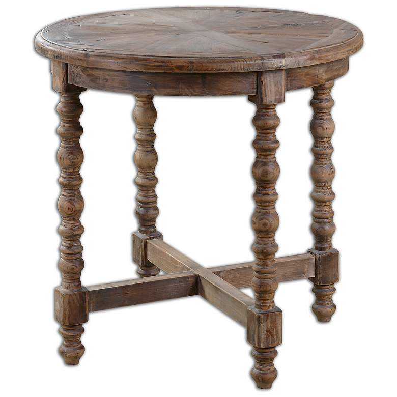 Image 3 Uttermost Samuelle 26" Wide Reclaimed Wood End Table