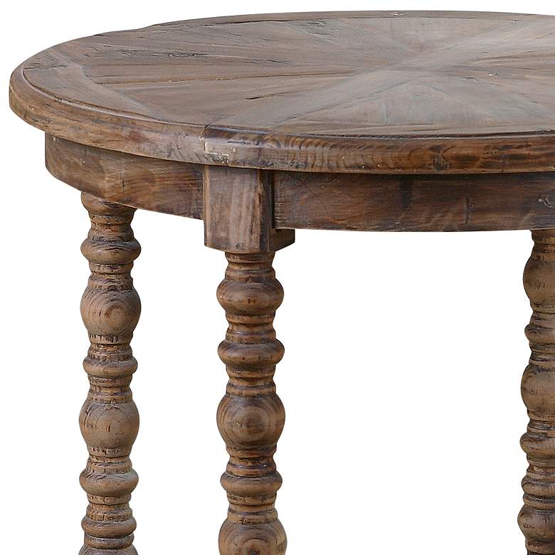Image 4 Uttermost Samuelle 26" Wide Reclaimed Wood End Table more views