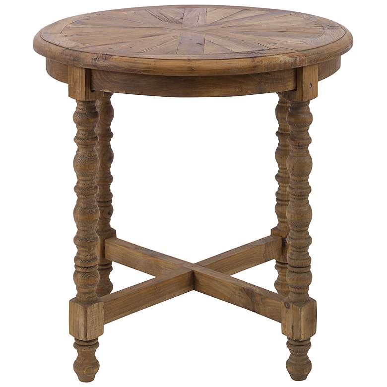Image 6 Uttermost Samuelle 26 inch Wide Reclaimed Wood End Table more views