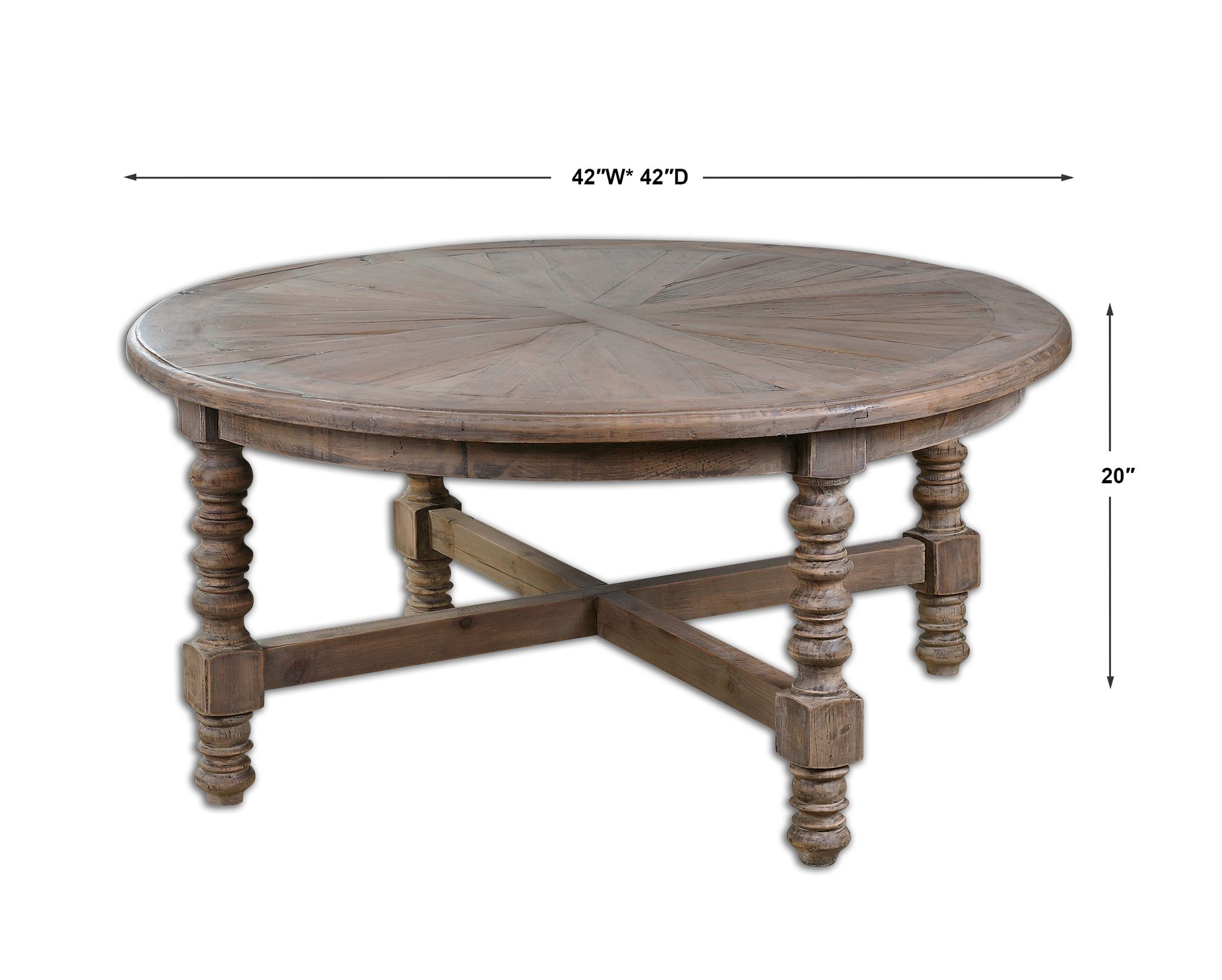 Image 3 Uttermost Samuelle 42" W x 20" H Wooden Coffee Table more views