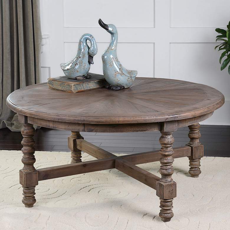 Image 1 Uttermost Samuelle Reclaimed Wood Coffee Table