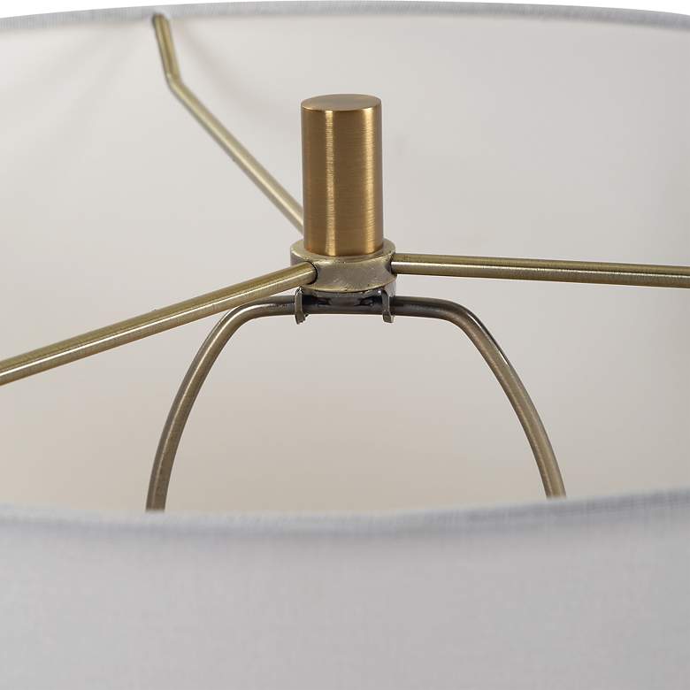 Image 6 Uttermost Sanctuary 35 1/4" Modern Green Glass Table Lamp more views