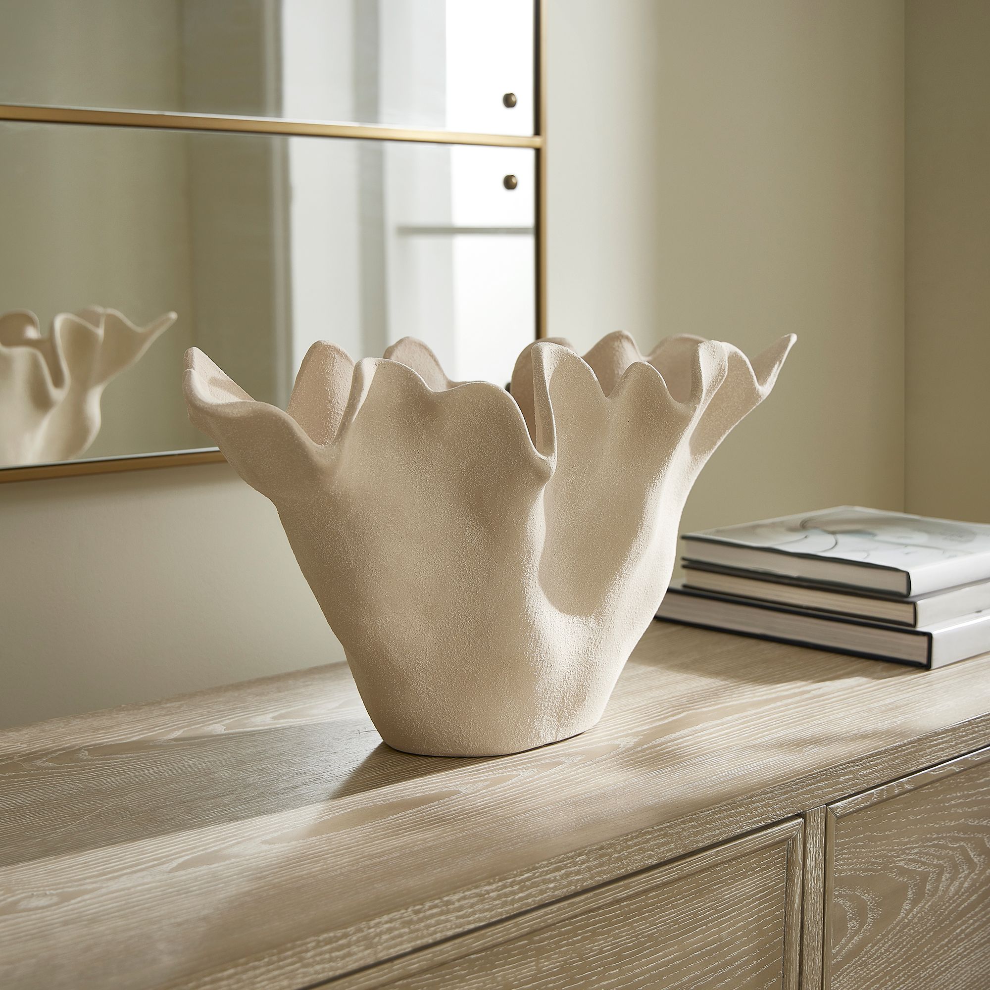 Image 5 Uttermost Sand Dune Indoor-Outdoor Earthenware Bowl more views