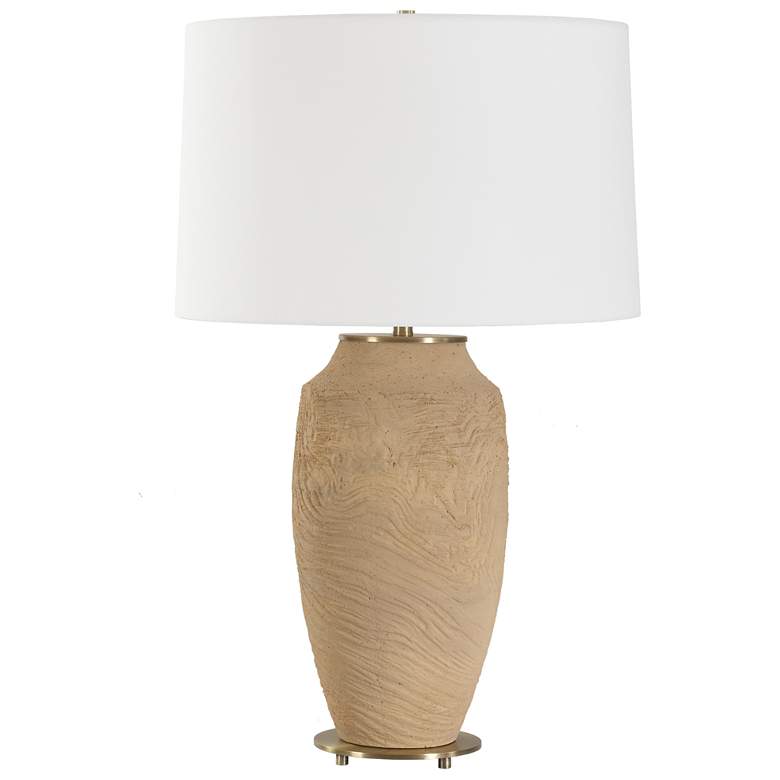 Image 3 Uttermost Sandstone Flow 28 1/2" Terracotta Table Lamp more views