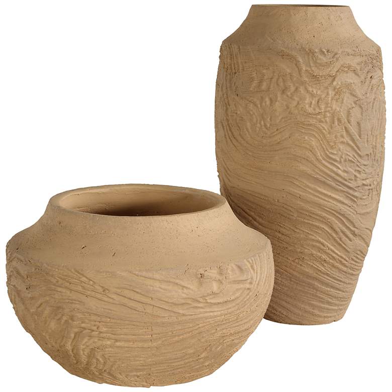 Image 4 Uttermost Sandstone Flow Large Terracotta Vase more views